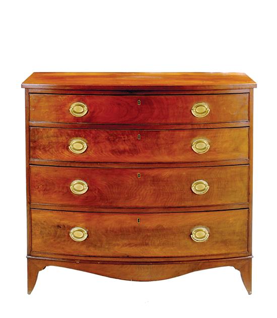 Hepplewhite mahogany bowfront chest 135468
