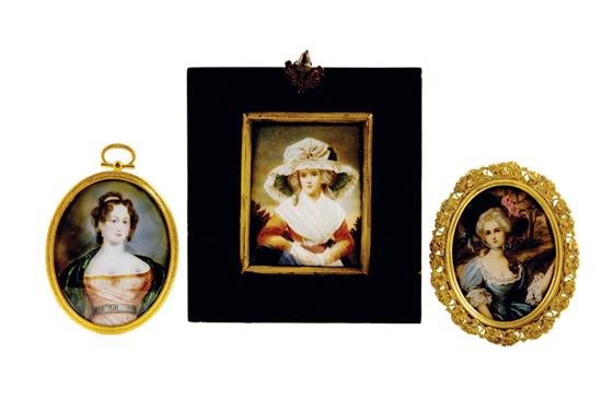 Continental portrait miniatures 135472