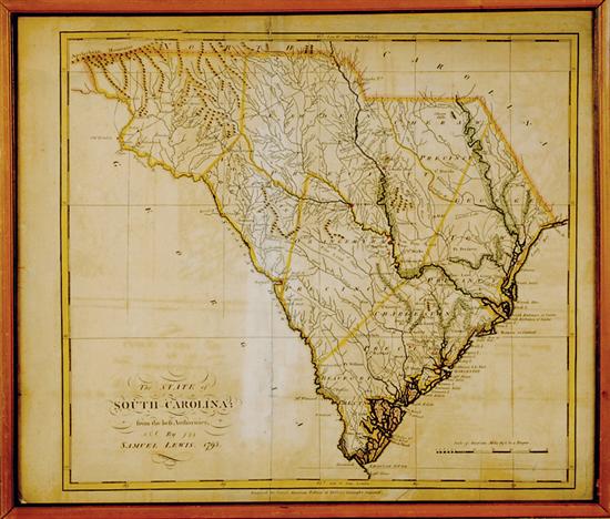 Two early South Carolina maps 18th 135482