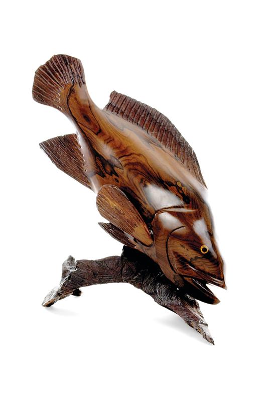 Carved rosewood fish rosewood carving