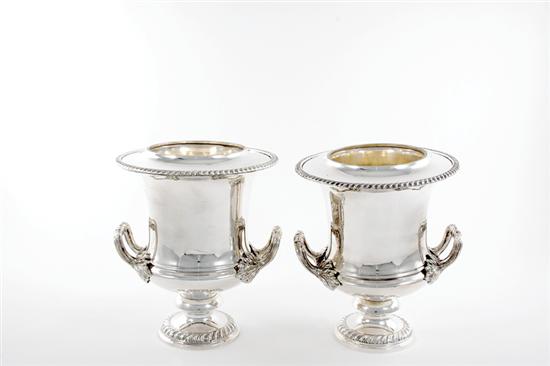 Pair Regency style silverplate 13554f