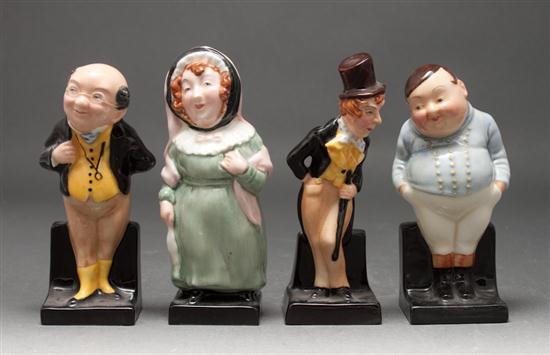 Four Royal Doulton china figurines from