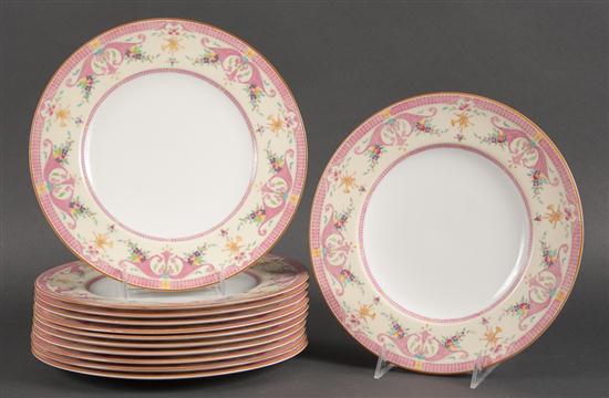 Set of twelve Royal Worcester transfer