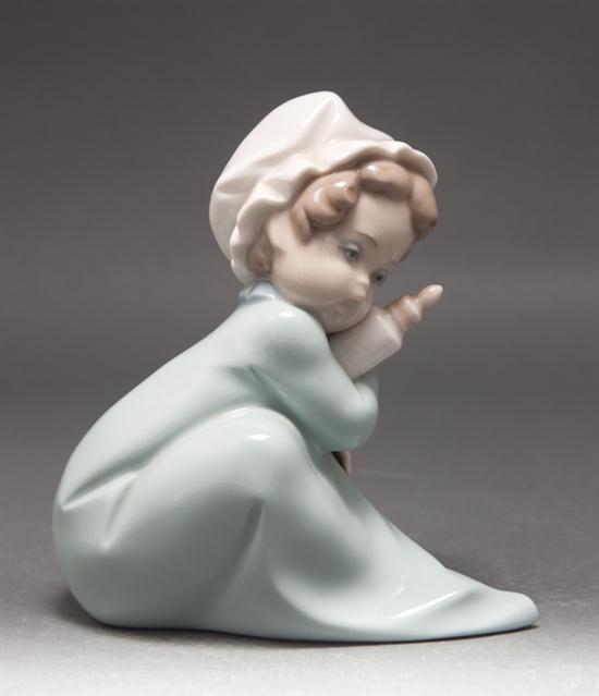 Lladro porcelain figure: Baby holding