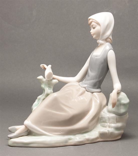 Lladro porcelain figure of a seated