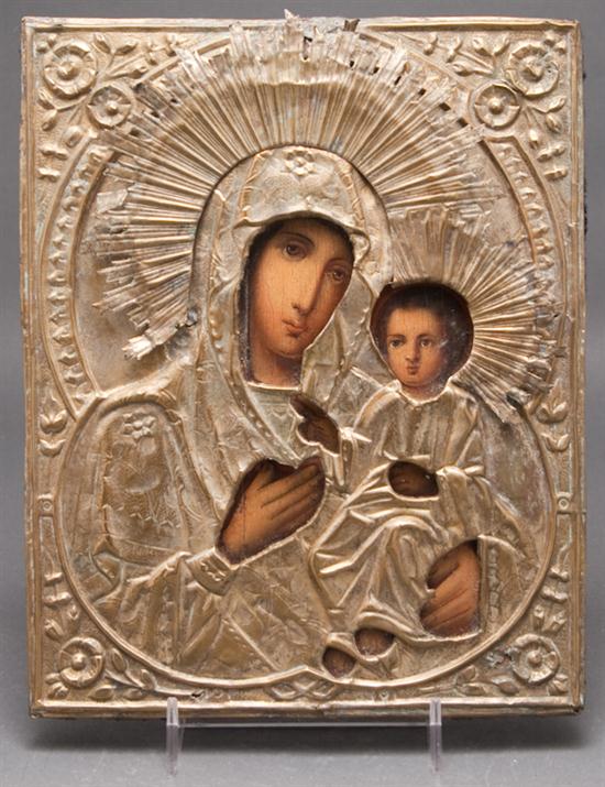 Russian Madonna and Child icon
