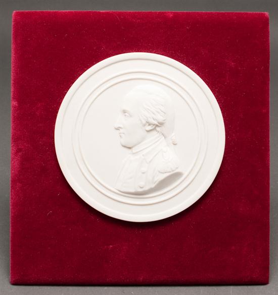 Sevres bisque portrait medallion 13590f