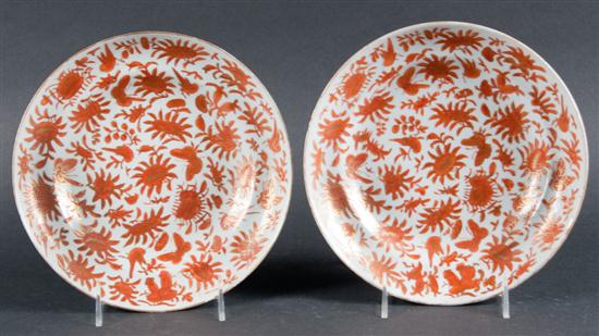 Pair of Chinese Export sepia decorated 135946