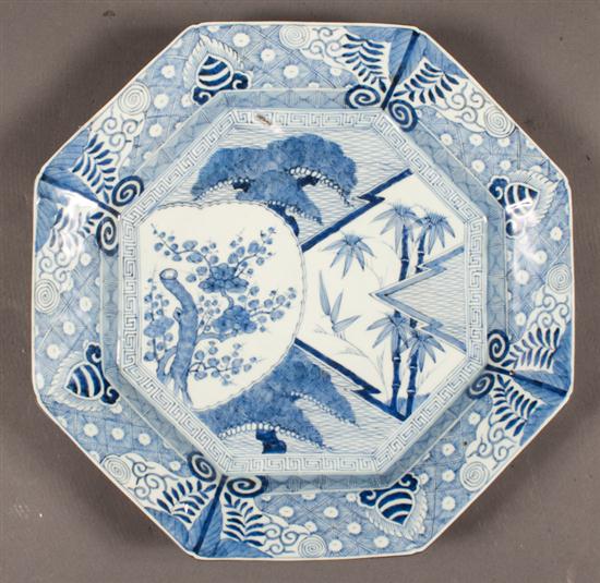 Japanese Arita porcelain octagonal