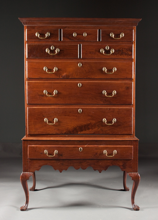 American Queen Anne style mahogany 13597b