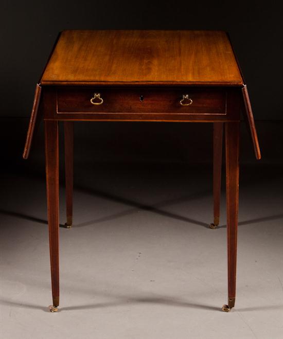 George III stringer inlaid mahogany 13599f