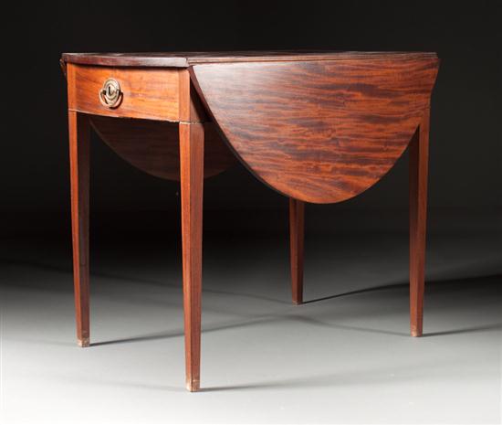 Federal mahogany drop leaf table