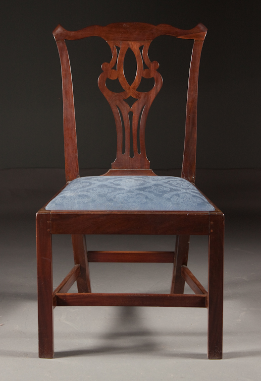 George III mahogany upholstered 1359b9