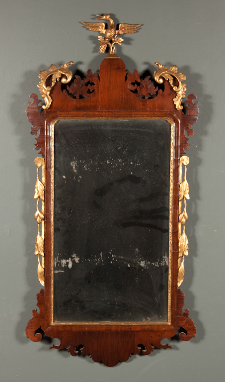 George III mahogany parcel-gilt