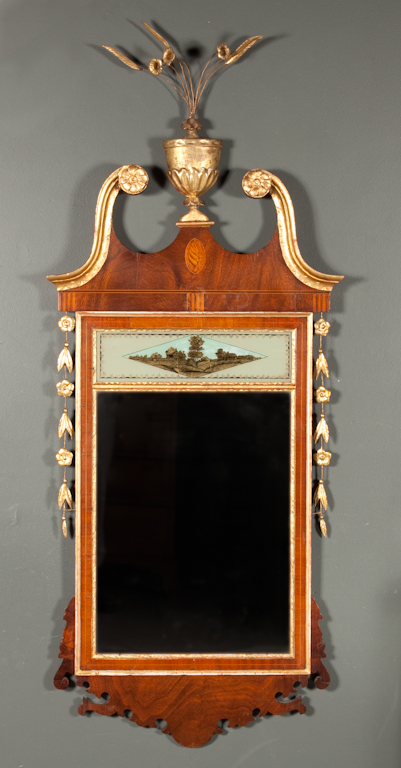 Federal inlaid mahogany parcel gilt 1359cf