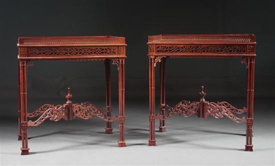 Pair of Chippendale style mahogany 1359d3