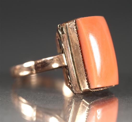 Lady's 14K rose gold and coral