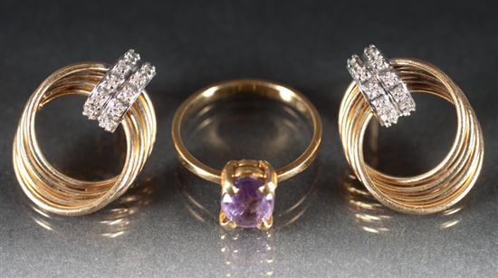 Lady's 18K yellow gold and amethyst