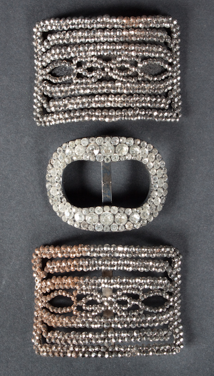 Pair of French rhinestone and metal 135a6d