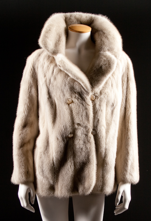 Lady's white mink jacket retailed