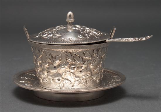 American repousse silver condiment 135aae
