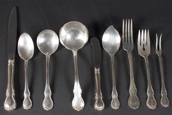 Set of American sterling silver flatware