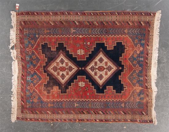Antique Afshar rug Persia circa 135ae0