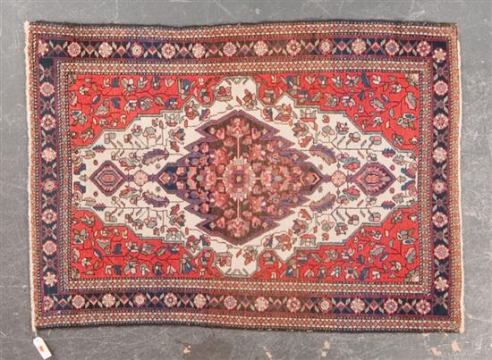 Semi-antique Hamadan rug Iran circa