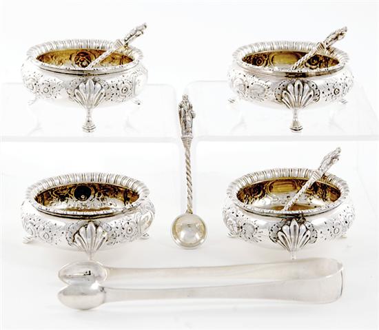 Victorian sterling salt cellars 135b1f