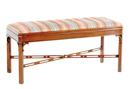 Federal style mahogany bench rectangular 135b30