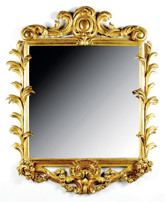 Continental Rococo giltwood mirror 135b54