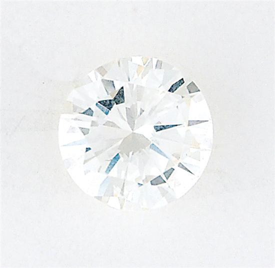 Round brilliant-cut unset diamond