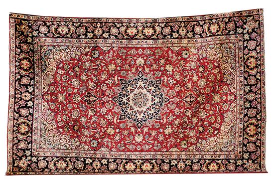 Persian Kashan carpet 8 7 x 13 8  135b74