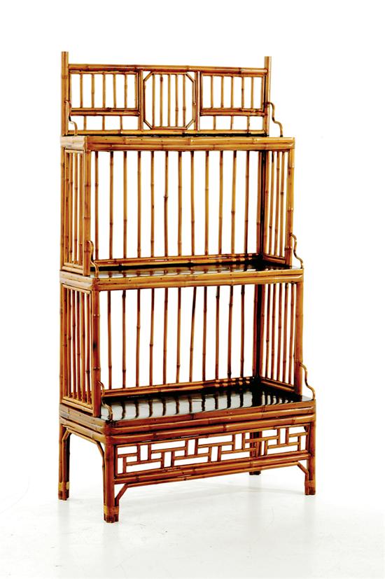 Oriental bamboo tiered bookshelf 135bfb