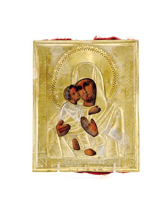Russian icon 19th century MOTHER 135c10