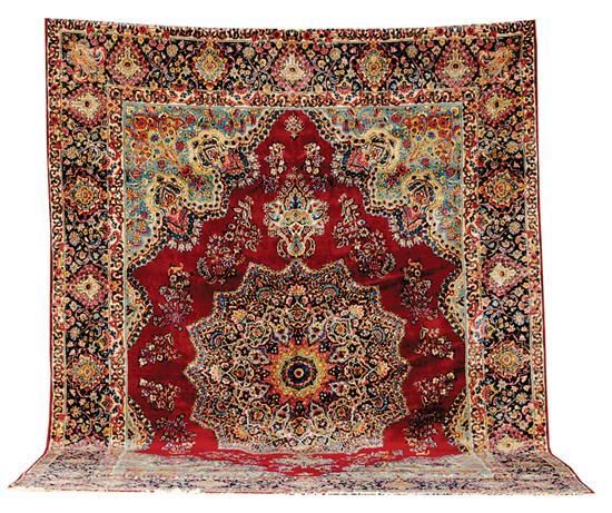 Persian Kirman carpet early 20th