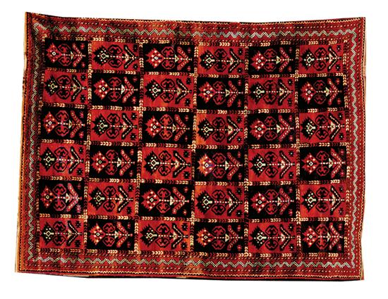 Old Tribal carpet 7 x 9 4  135c1a