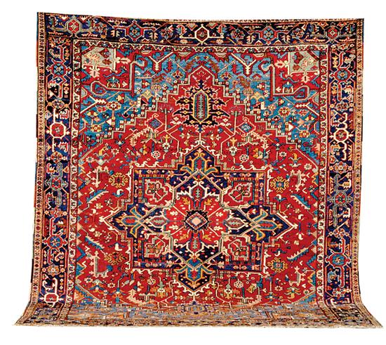 Persian Heriz carpet early 20th 135c1b