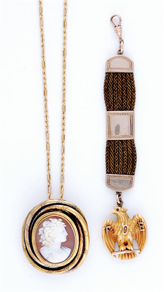 Gold mourning jewelry circa 1880 135c3b