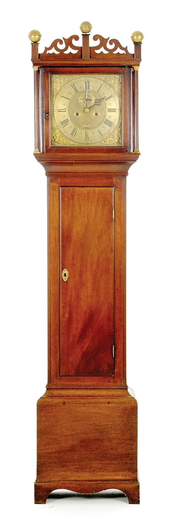 George III mahogany tall case clock 135c41