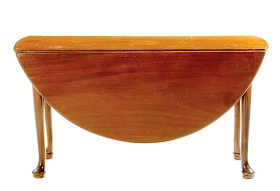 English mahogany drop-leaf dining