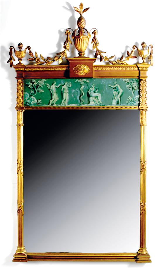 Adam style carved giltwood mirror 135c70