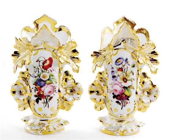 Pair Paris porcelain vases 19th 135c96