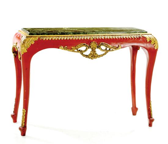 Continental painted console table