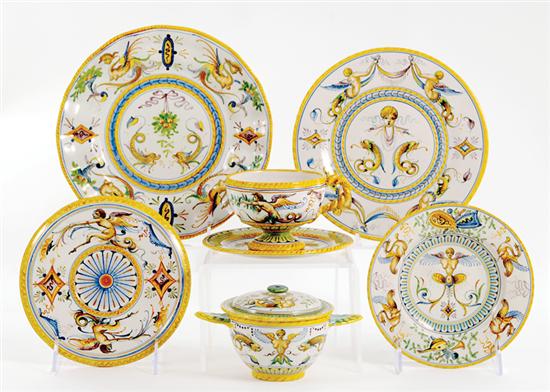 Italian Faience dinner service 135cf0