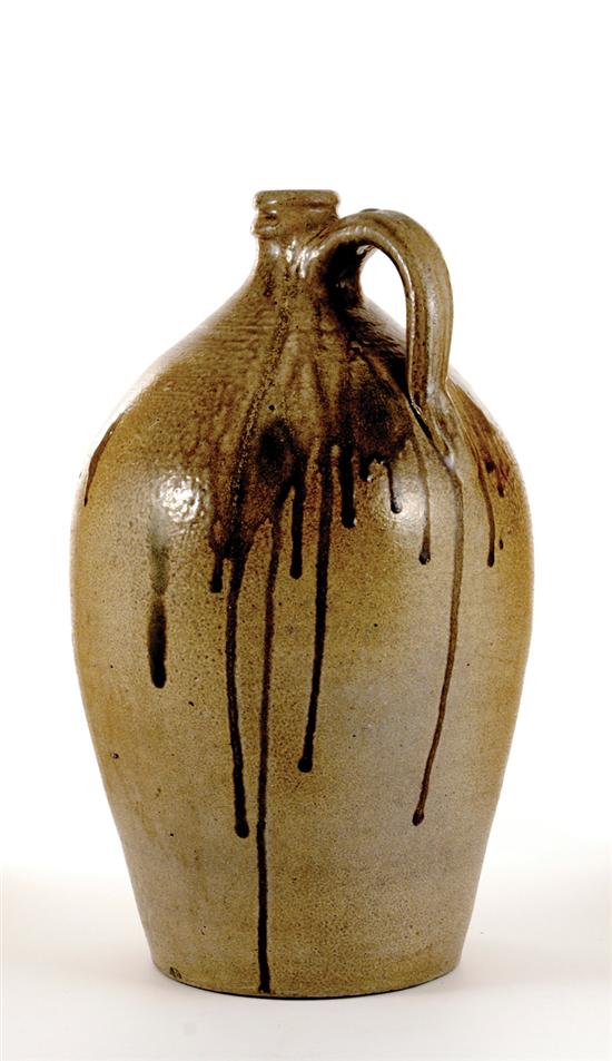 Rare large Southern stoneware jug 135d02