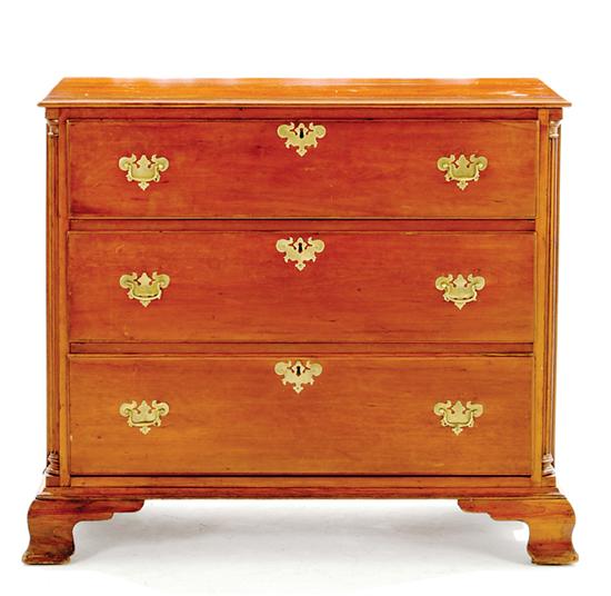 Chippendale cherry chest of drawers