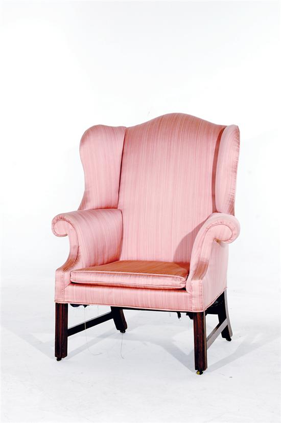 Chippendale style mahogany wingback 135d60