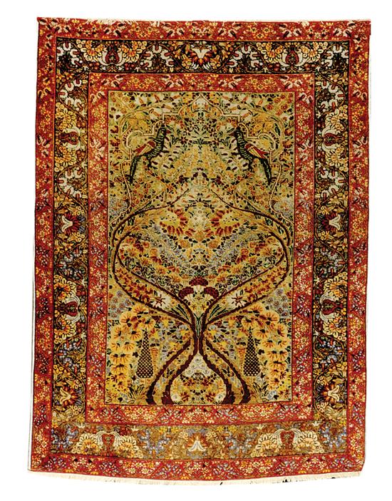 Antique Persian Tree of Life Tabriz 135d89