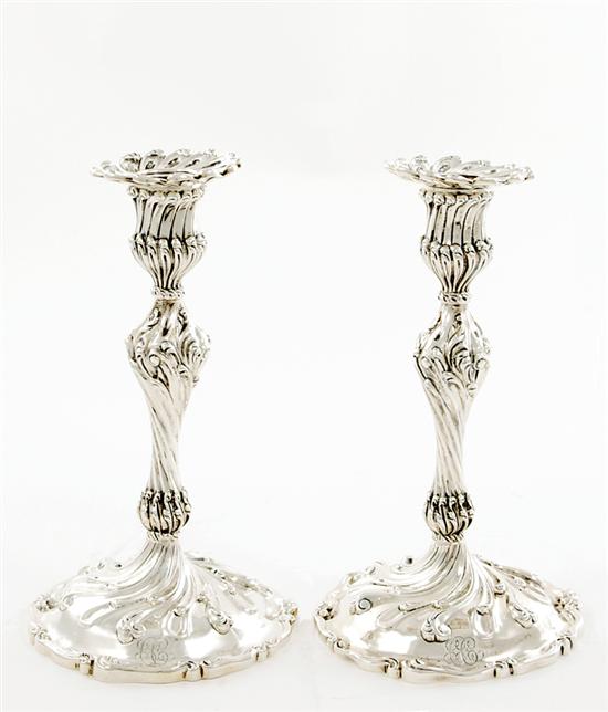 Pair Howard Co sterling candlesticks 135d97